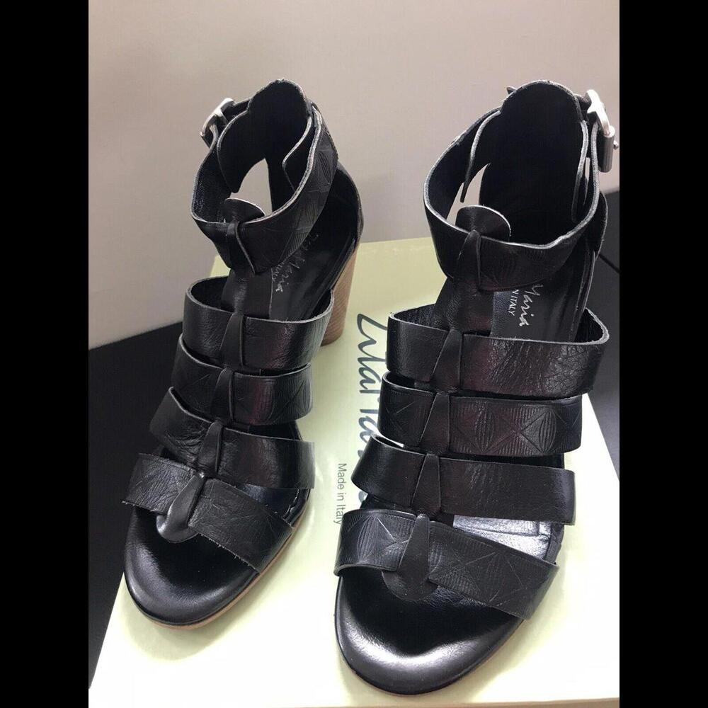 Zita Maria Leather 3" Cone Heels Pumps Women Size 36 E  Italy 5.5 US
